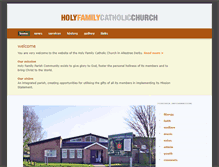 Tablet Screenshot of holyfamilyparish.co.uk