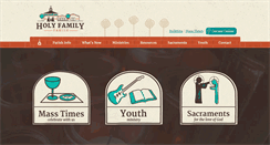 Desktop Screenshot of holyfamilyparish.ca