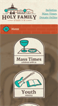 Mobile Screenshot of holyfamilyparish.ca