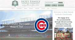 Desktop Screenshot of holyfamilyparish.org