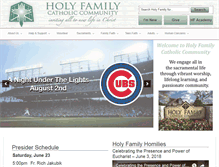 Tablet Screenshot of holyfamilyparish.org