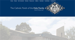 Desktop Screenshot of holyfamilyparish.org.au